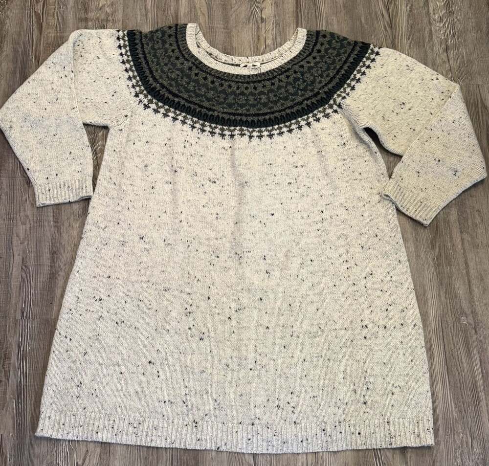 Maurices Size 4 / Small Oversized Fair Isle Sweater Dress